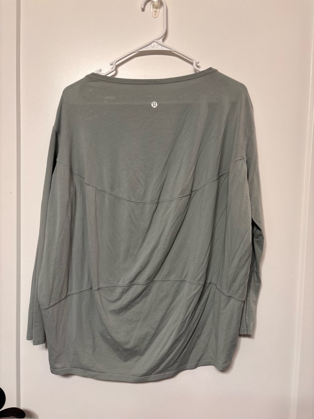 Lululemon Back In Action Long Sleeve Sage Green M/L